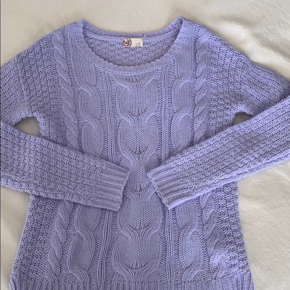 Purple sweater